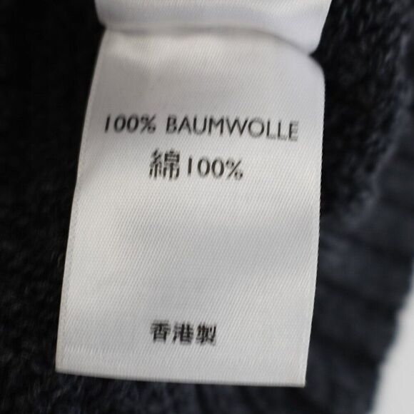 Eddie Bauer Large Gray Cotton Cable Knit Sweater Button 1/4 Zip Pullover - Picture 12 of 12